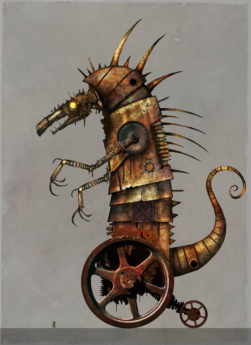 Whimsical Art With Little Round Eyes That I Make To Go With The Stories I Write.