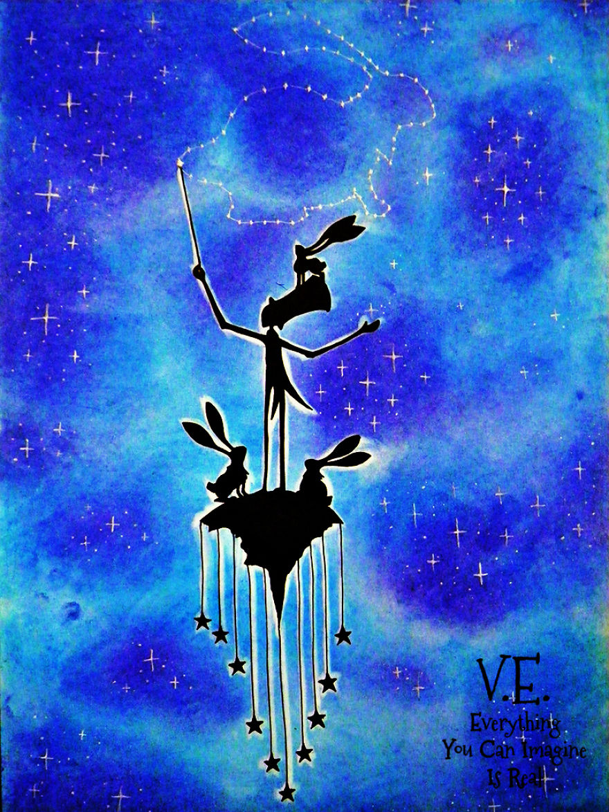 Dream-like Fantasy Drawings Done With Pen And Pastel Dream-like Fantasy Drawings Done With Pen And Pastel