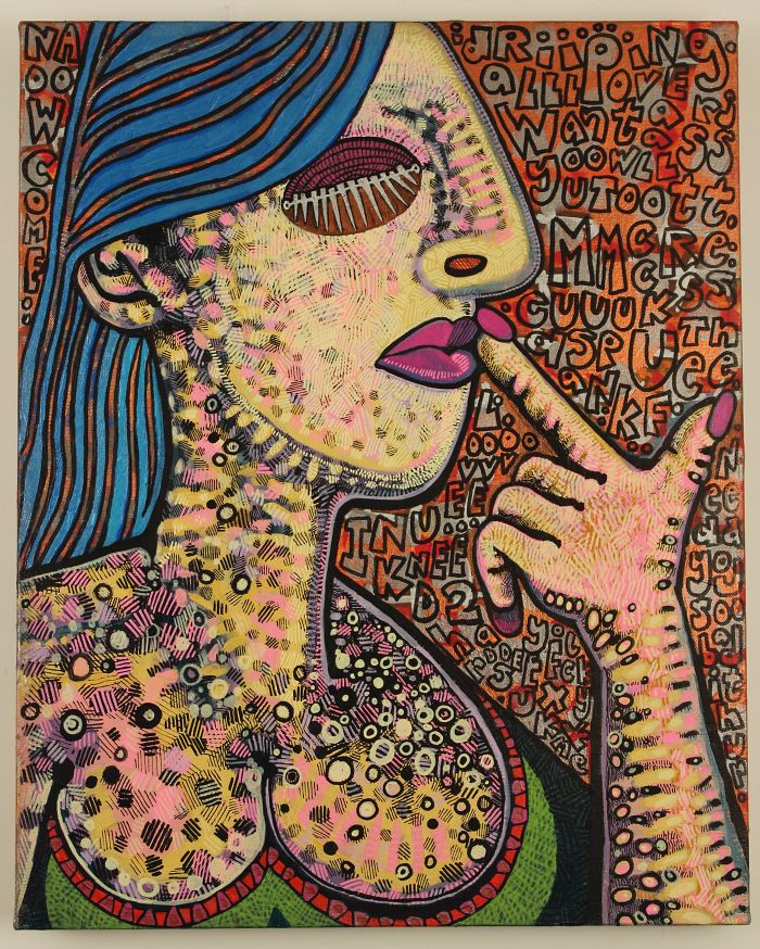 Durty Thoughts 16'x20' Acrylic On Canvas