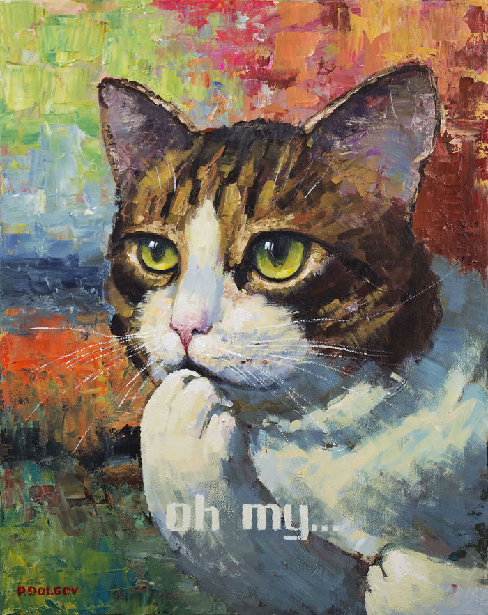 "oh My...", 20"x16", Acrylic On Canvas By Paul Dolgov