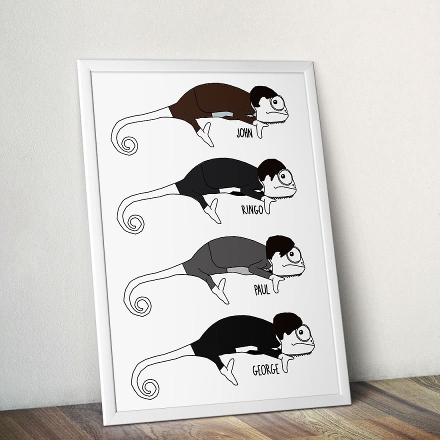 Illustrator Jazz Hutchison Gets Creative With Chameleons