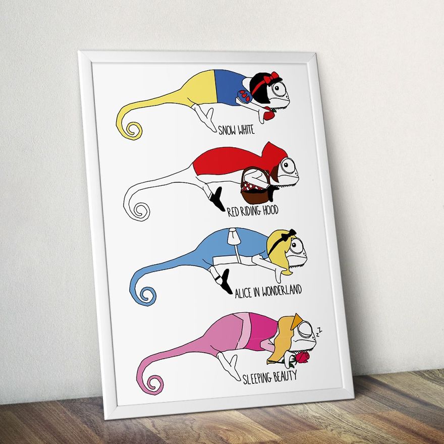 Illustrator Jazz Hutchison Gets Creative With Chameleons