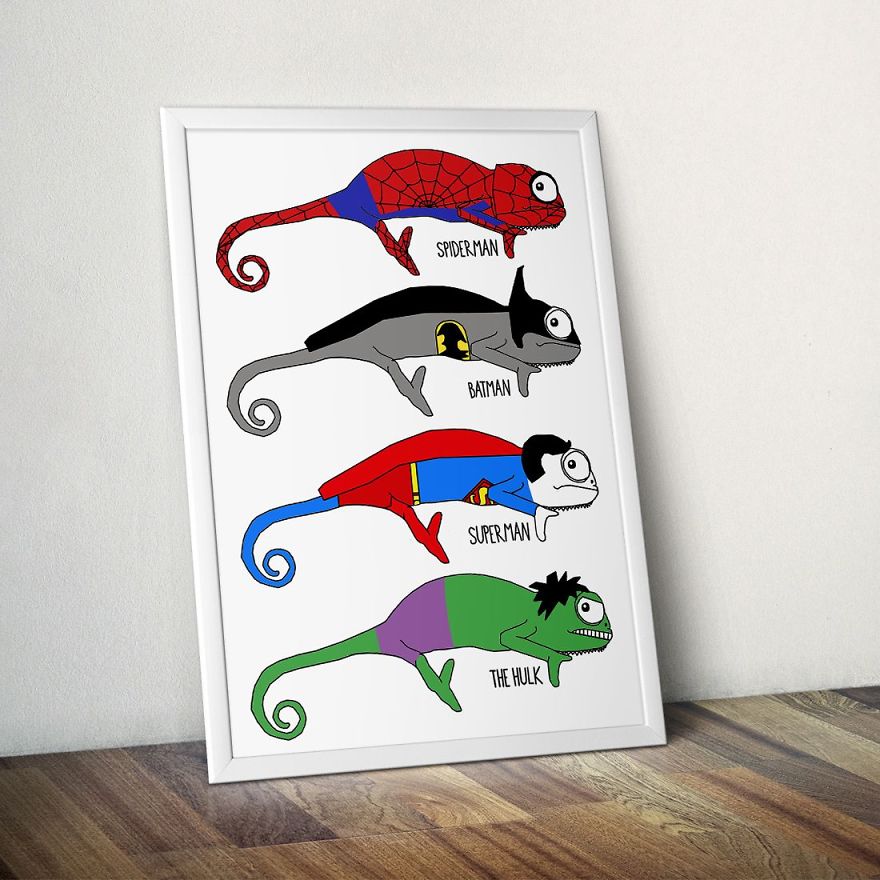 Illustrator Jazz Hutchison Gets Creative With Chameleons