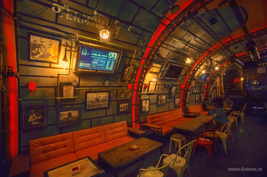 Steampunk Submarine-Themed Pub In Romania