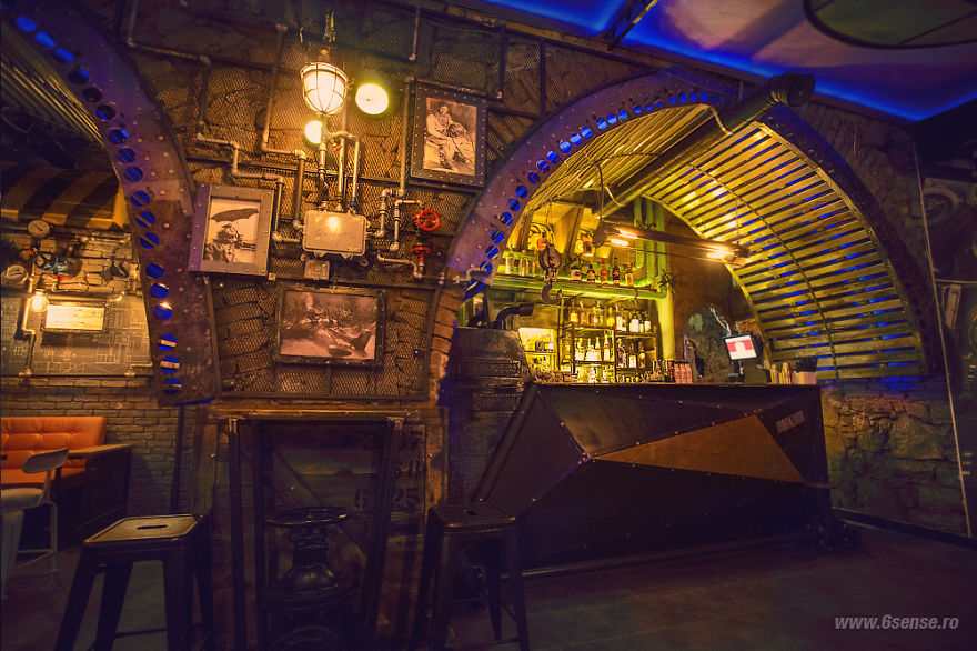 Steampunk Submarine-Themed Pub In Romania