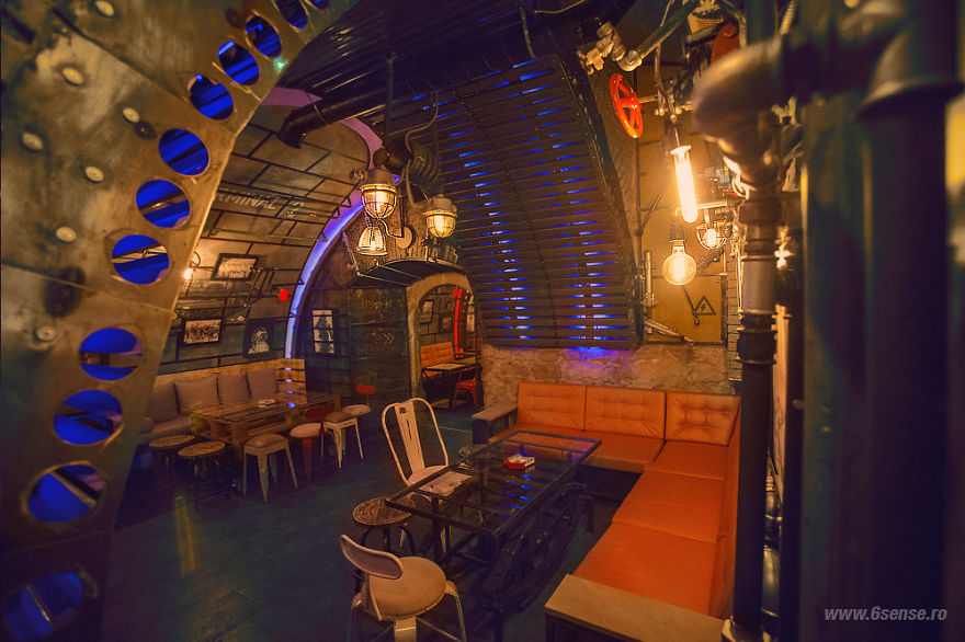 Steampunk Submarine-Themed Pub In Romania