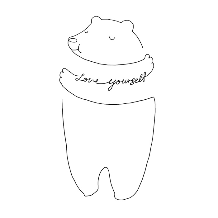 Simple Line Art To Remind You To Love Yourself More Every Day