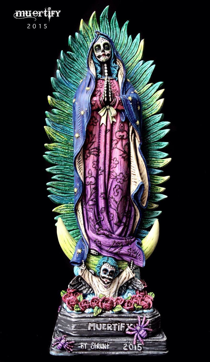 Muertify! Vintage Holy Statues Turned Into Dia De Los Muertos. Muertify! Vintage Holy Statues Turned Into Dia De Los Muertos.