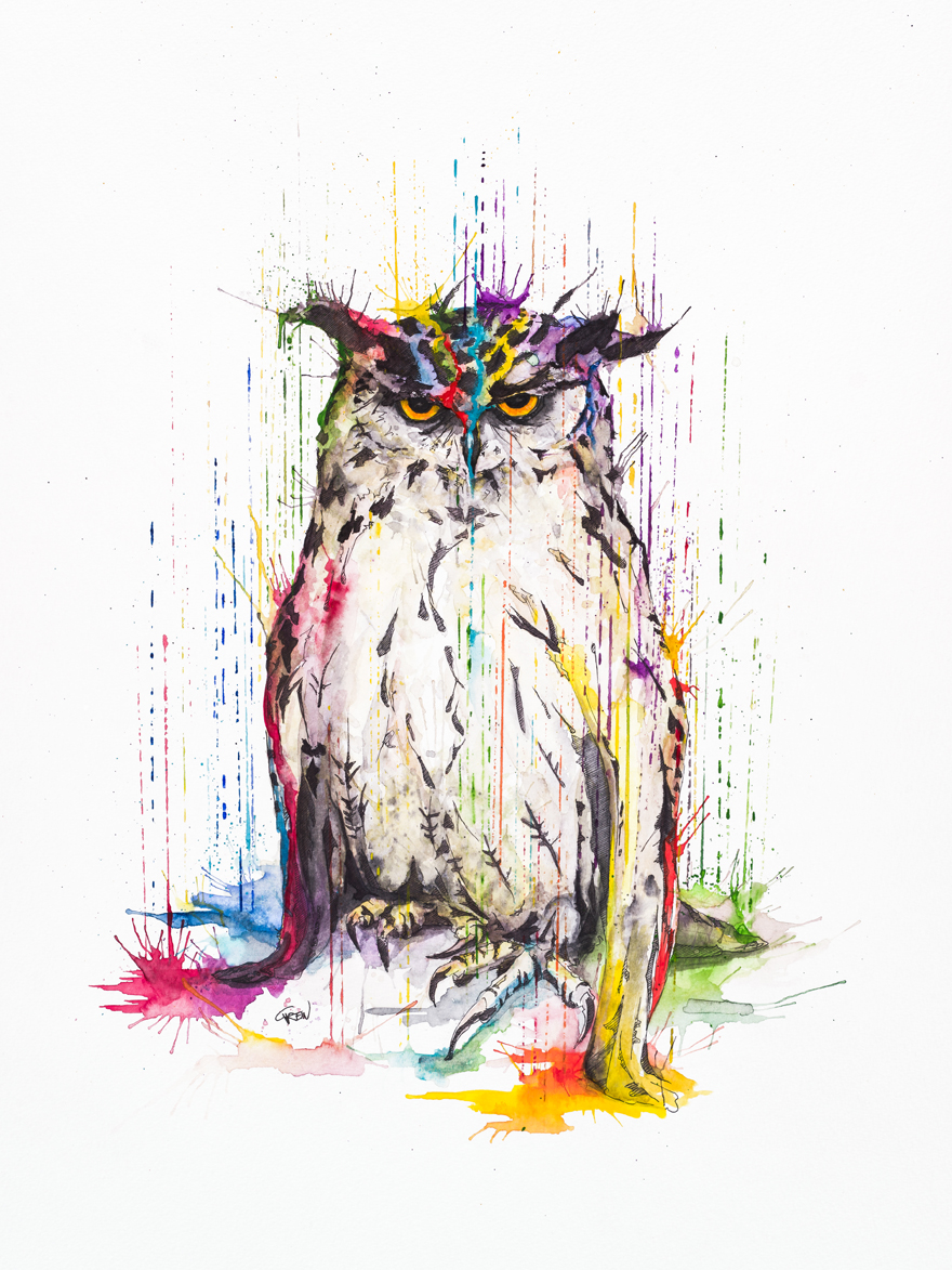 Quiet Animals In Loud Watercolors