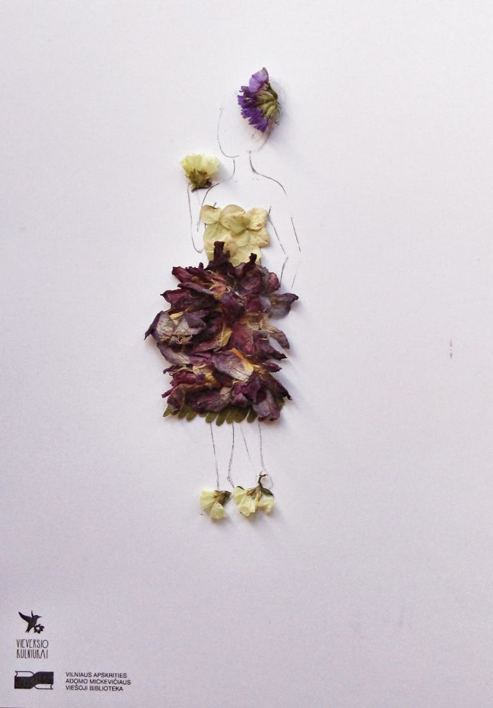 Lithuanian Library Invited Readers To Create Floral Illustrations For Their Mothers Lithuanian Library Invited Readers To Create Floral Illustrations For Their Mothers