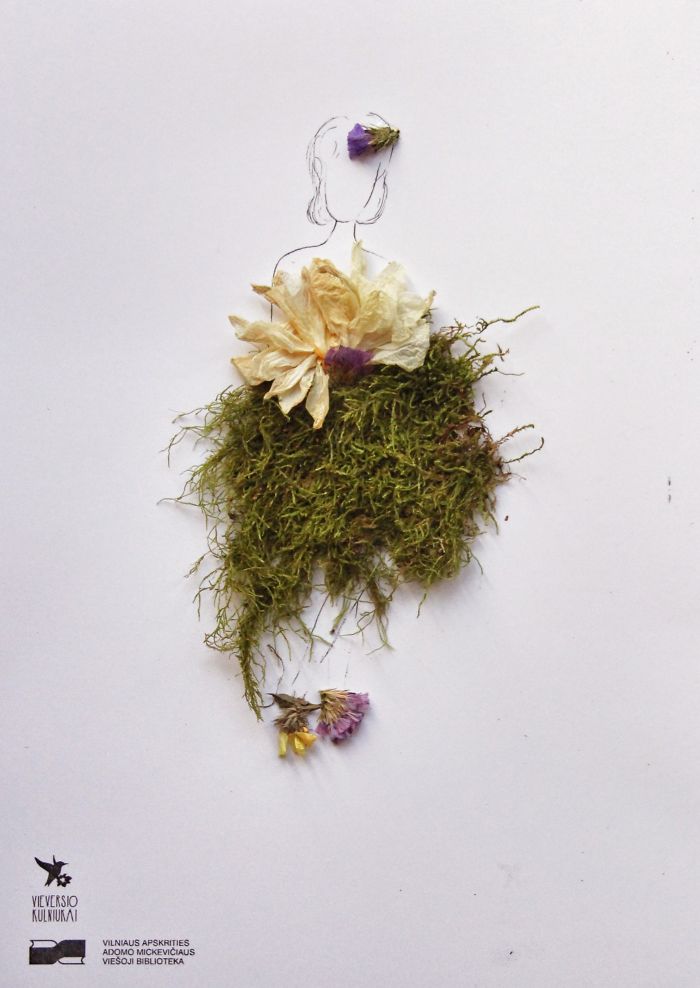 Lithuanian Library Invited Readers To Create Floral Illustrations For Their Mothers