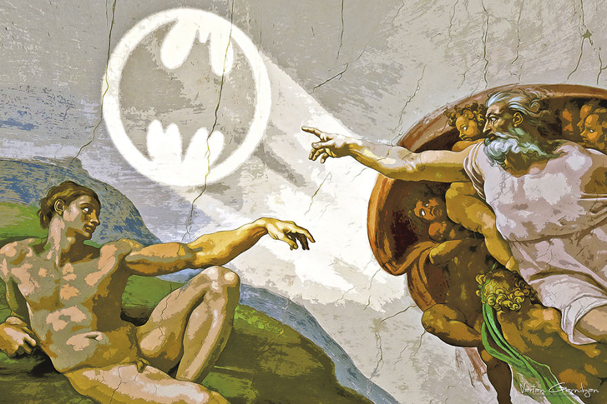 I Transform Famous Paintings Into Batman Pop Art I Transform Famous Paintings Into Batman Pop Art
