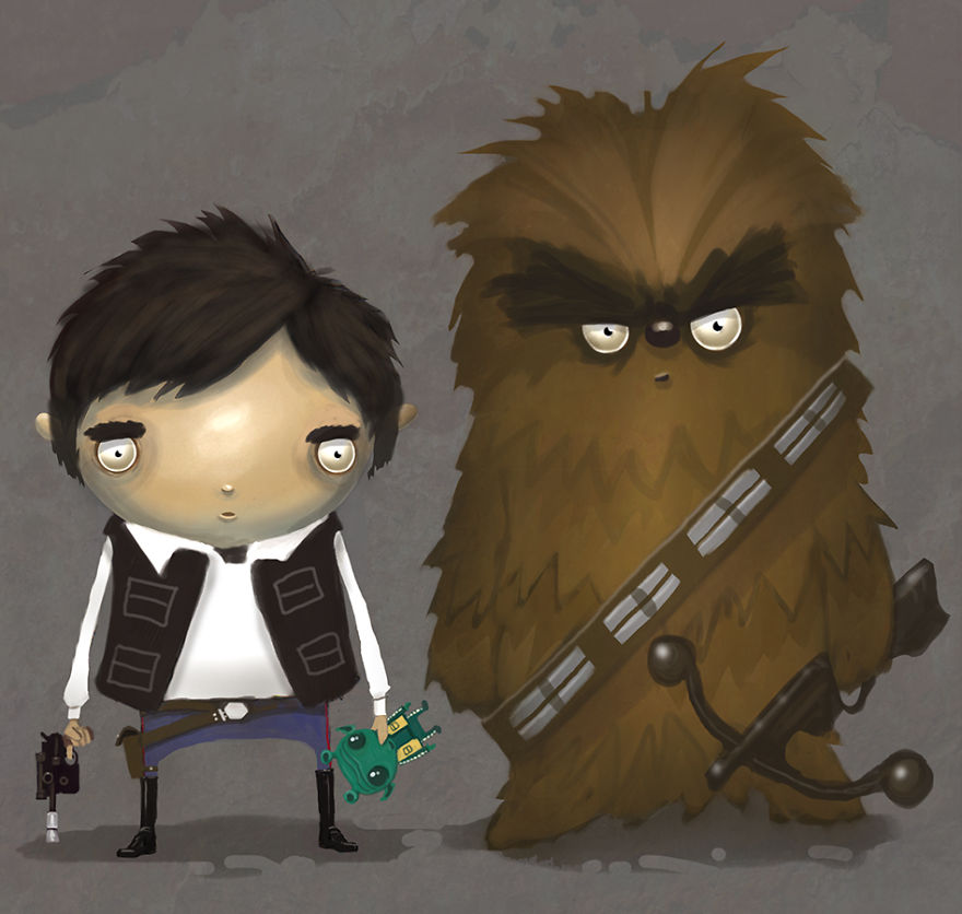 Whimsical Art With Little Round Eyes That I Make To Go With The Stories I Write.