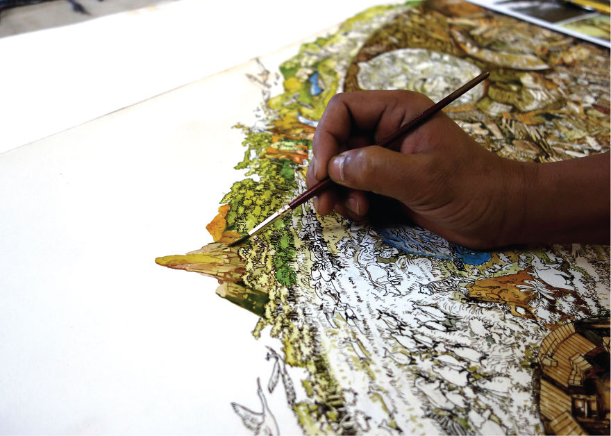 We Created Detailed Drawings To Show The Harm We've Done To Mother Earth We Created Detailed Drawings To Show The Harm We've Done To Mother Earth