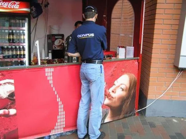 Coca Cola Ad Placement Fail