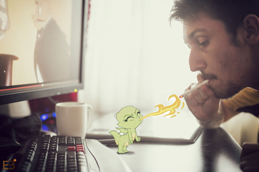 My Cartoon Buddies Always Help Me Out In The Office