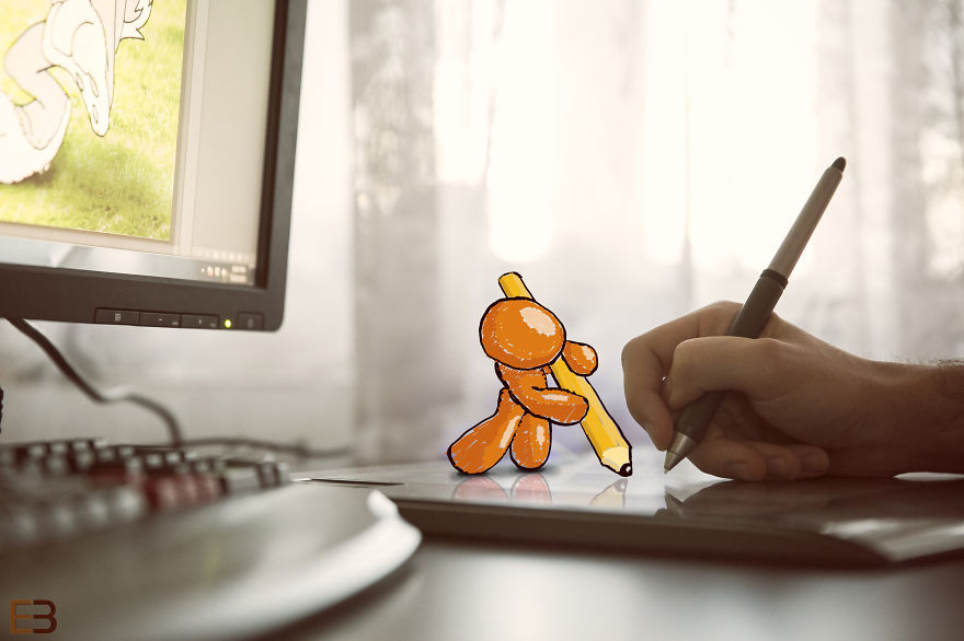 My Cartoon Buddies Always Help Me Out In The Office