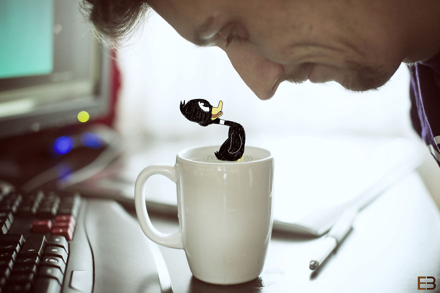 My Cartoon Buddies Always Help Me Out In The Office