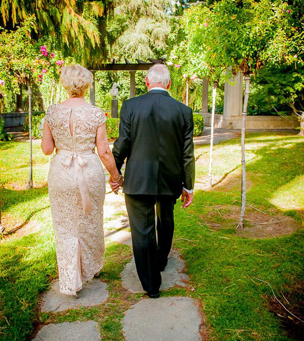Elderly Couple Getting Married