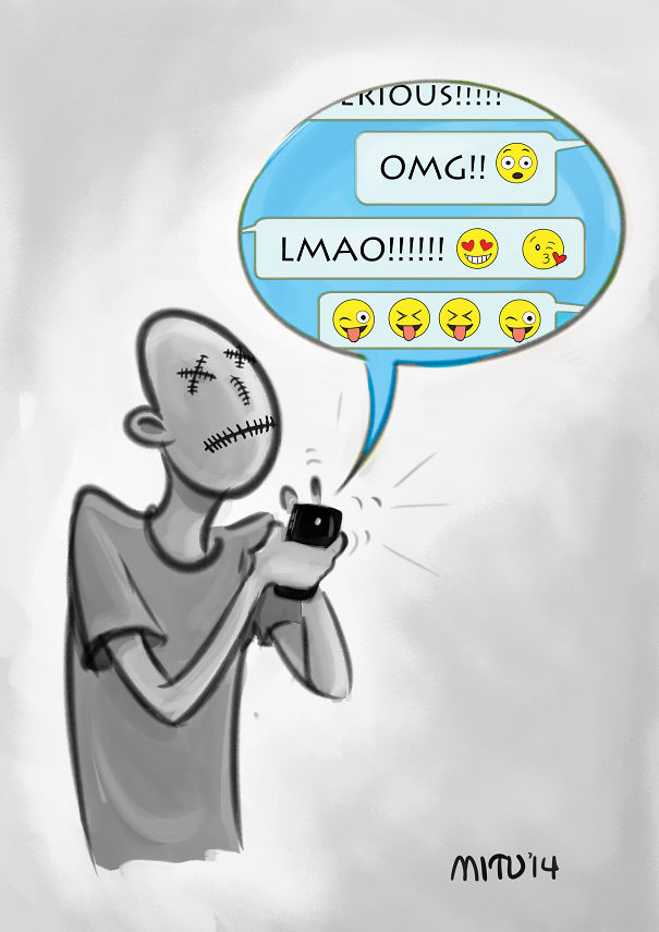 Emoticons Replacing Emotions...