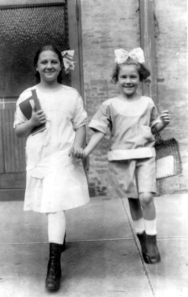 First Day Of School In New York, 1915