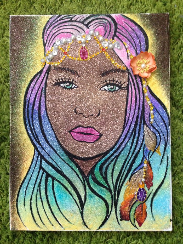 Collaborative Glitter Art - Fotoflares & Malinda Prud'homme