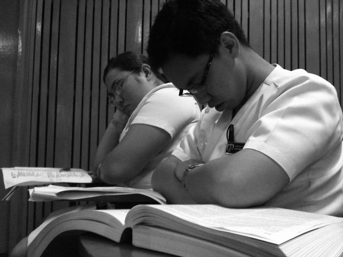 Can't Help It...at A Lecture In Medical School From The Philippines.