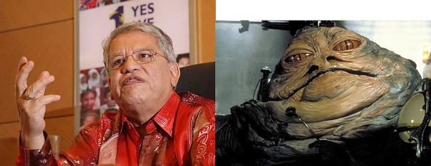 Malaysian Politician Tengku Adnan And Jabba The Hutt