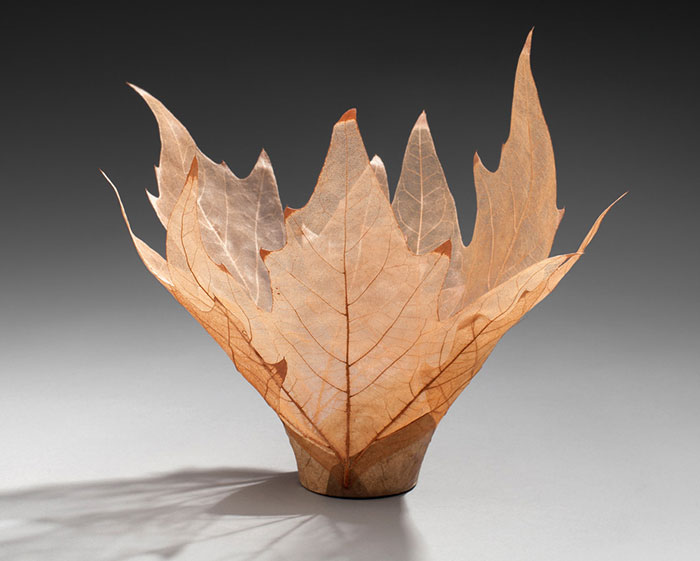 Beautiful Leaf Bowls Made From Real Leaf Skeletons