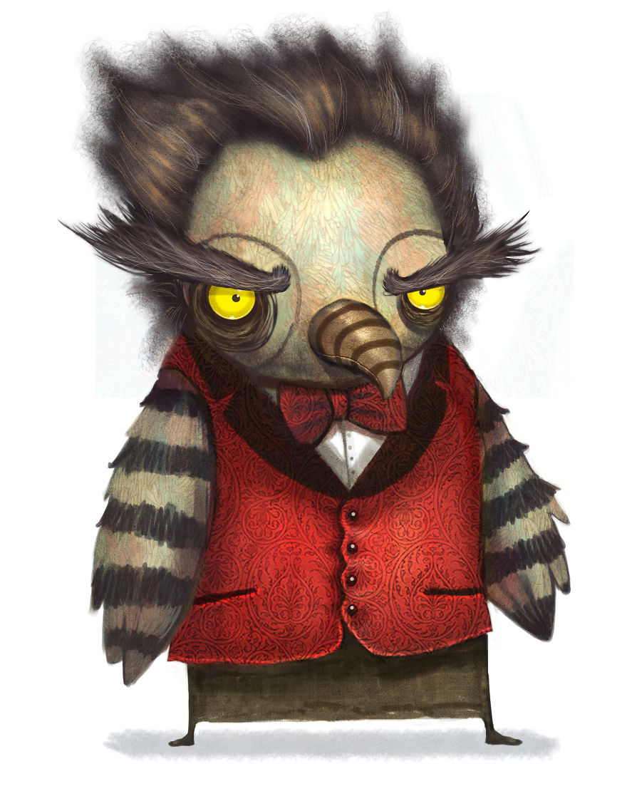 Whimsical Art With Little Round Eyes That I Make To Go With The Stories I Write.