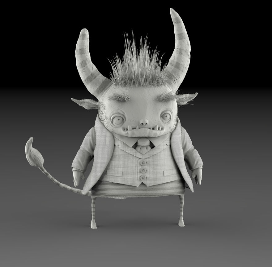 Whimsical Art With Little Round Eyes That I Make To Go With The Stories I Write.