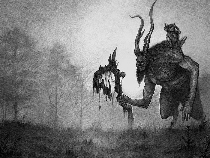 Shadows And Mist: I Draw Mystical Creatures With Graphite