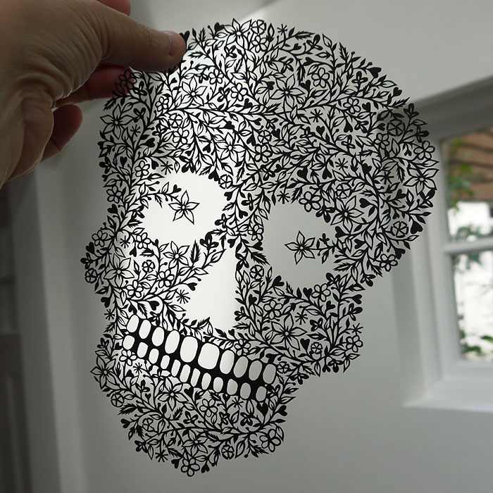 Artist Hand-Cuts Insanely Intricate Paper Art From Single Sheets Of Paper