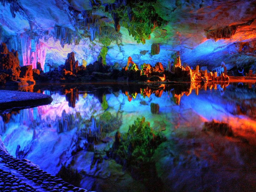Reed Flute Cave, China.