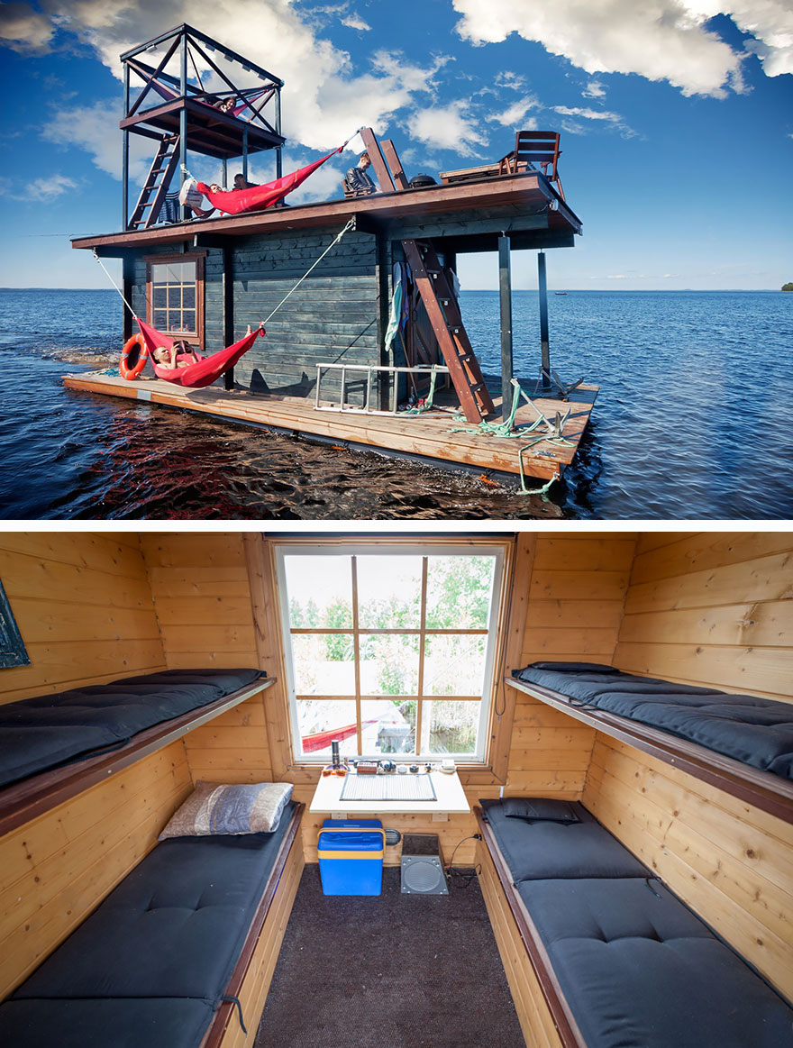 Floating Houseboat in Finland