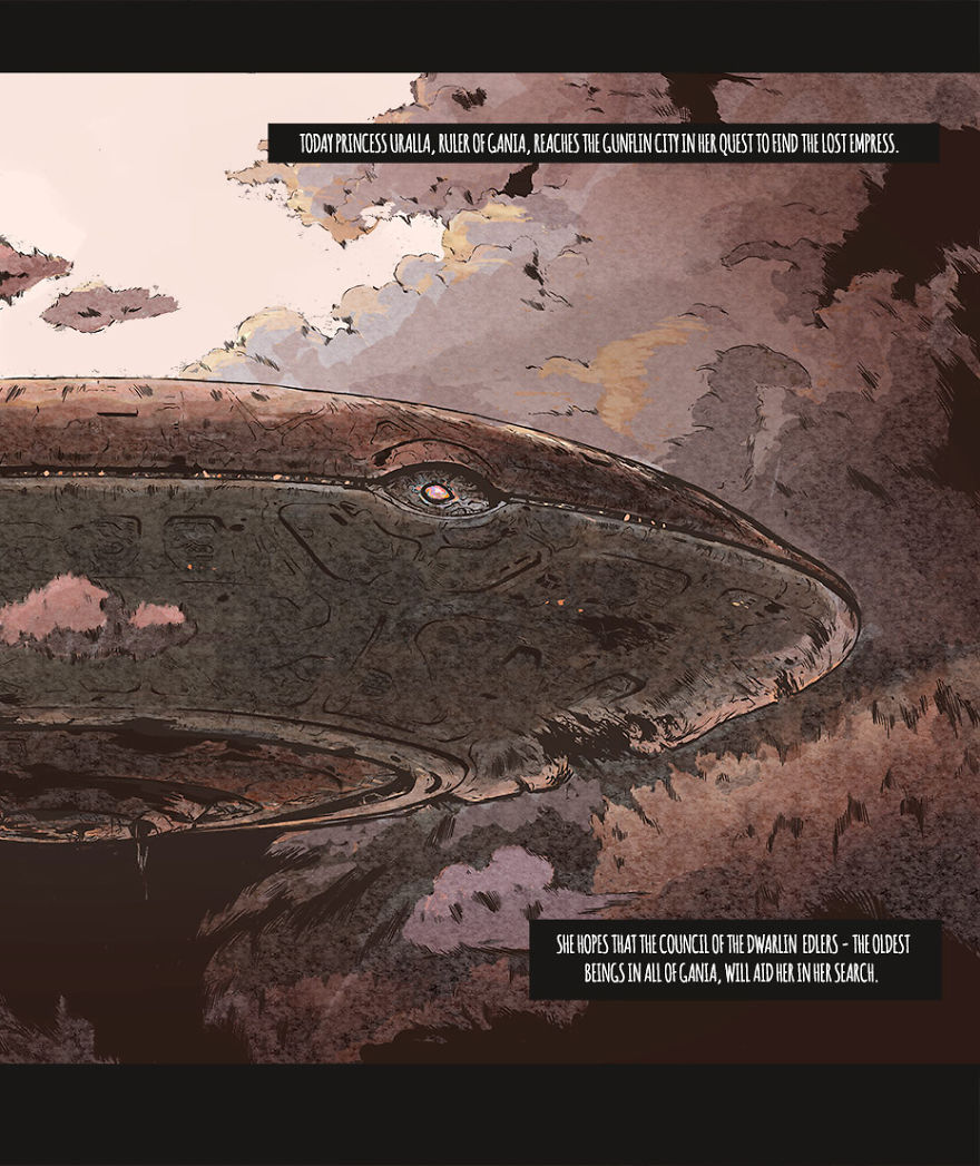 Some Pages From My Miyazaki Star Warsish Type Graphic Novel