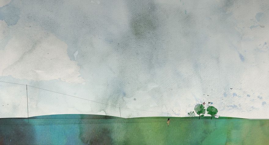 Around The World With Watercolor Illustrations