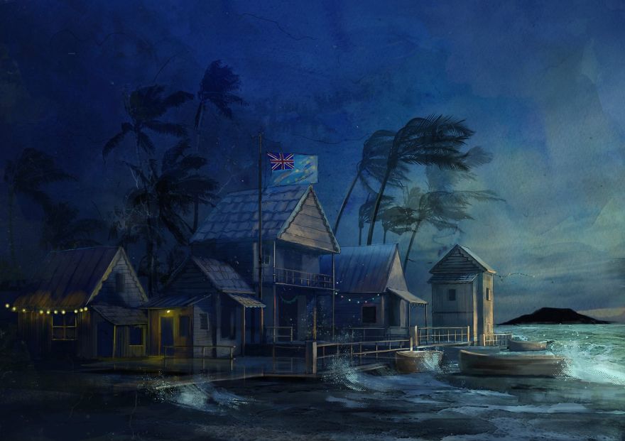 Around The World With Watercolor Illustrations