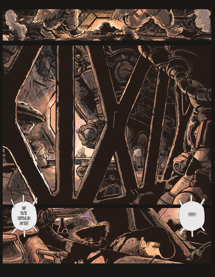 Some Pages From My Miyazaki Star Warsish Type Graphic Novel