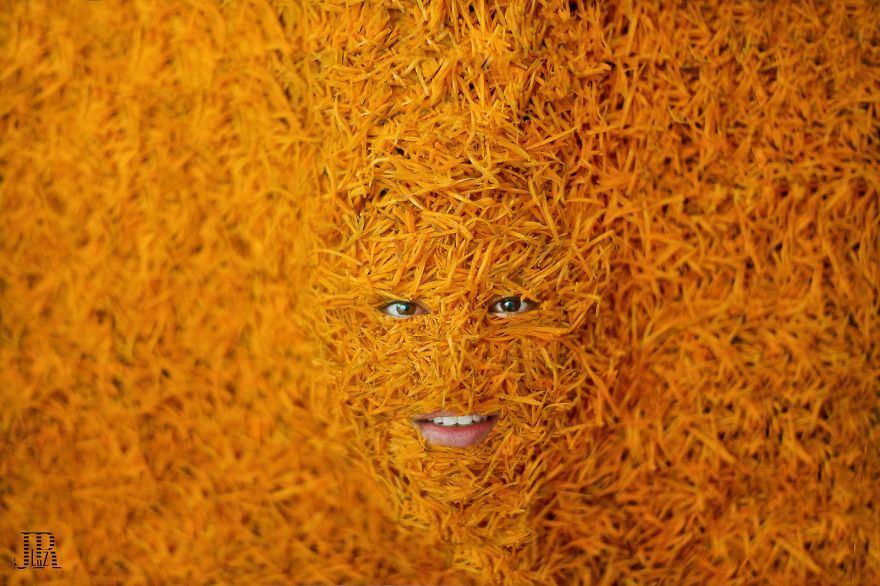 Models Become Their Favorite Foods In Photographic Series