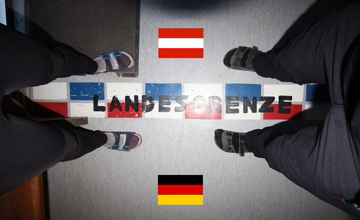 Austria Vs. Germany - Inside Purtschellerhutte Mountain Cottage