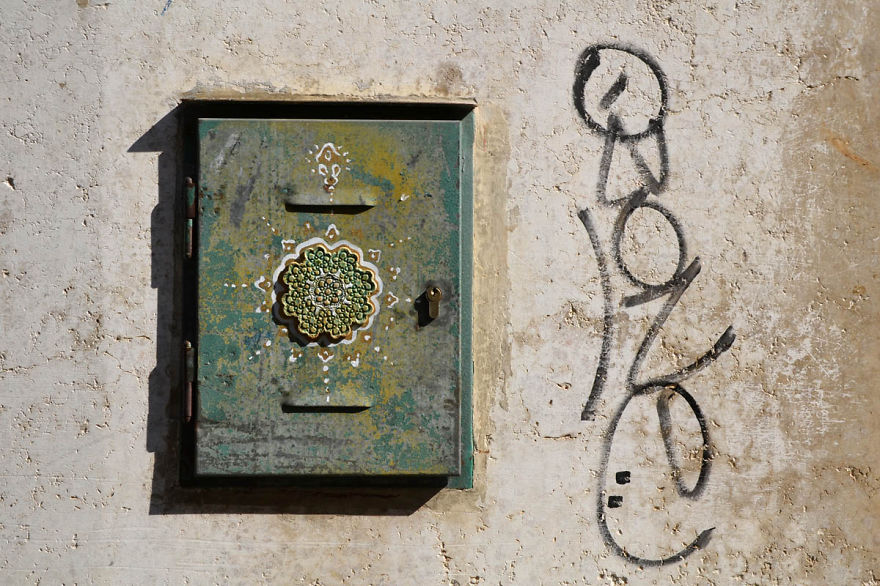 I Cover City Streets In Lace Street Art