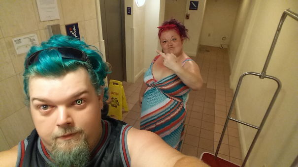 Just Waiting On The Elevator.