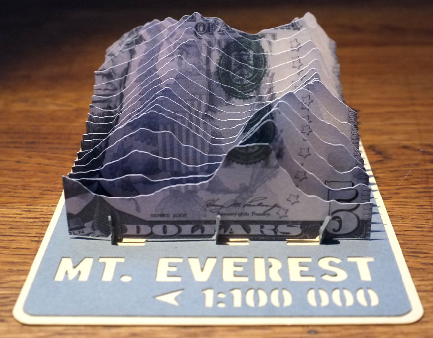 I Make 3d Terrain Models From Paper