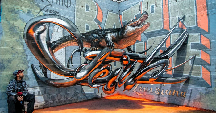Portuguese Street Artist Creates Stunning 3D Graffiti That Seems To Float In The Air