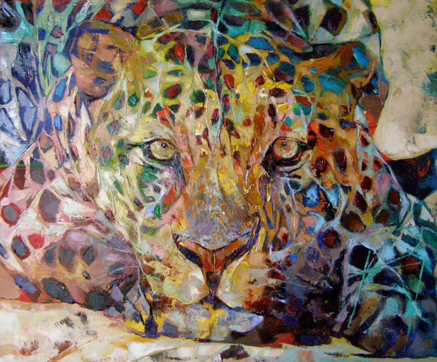 Africa-Inspired Palette Knife Paintings By Radka Kirby Africa-Inspired Palette Knife Paintings By Radka Kirby