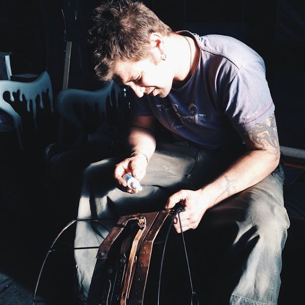 Diy Lamps From Leather And Copper