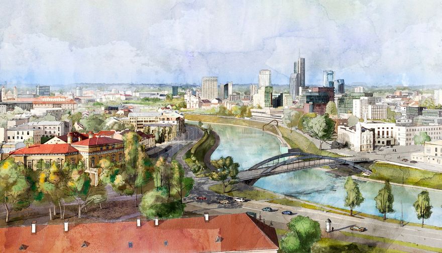 Around The World With Watercolor Illustrations