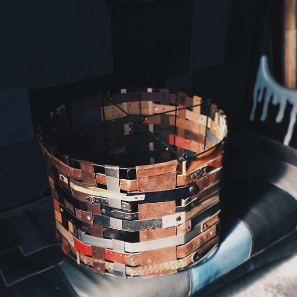 Diy Lamps From Leather And Copper