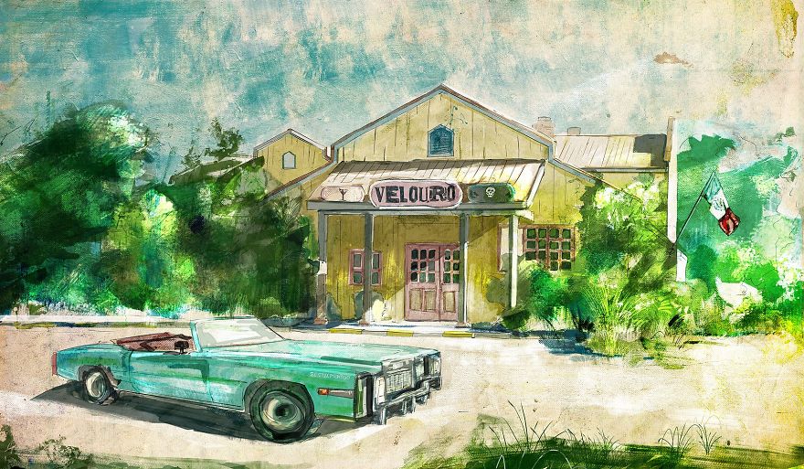 Around The World With Watercolor Illustrations